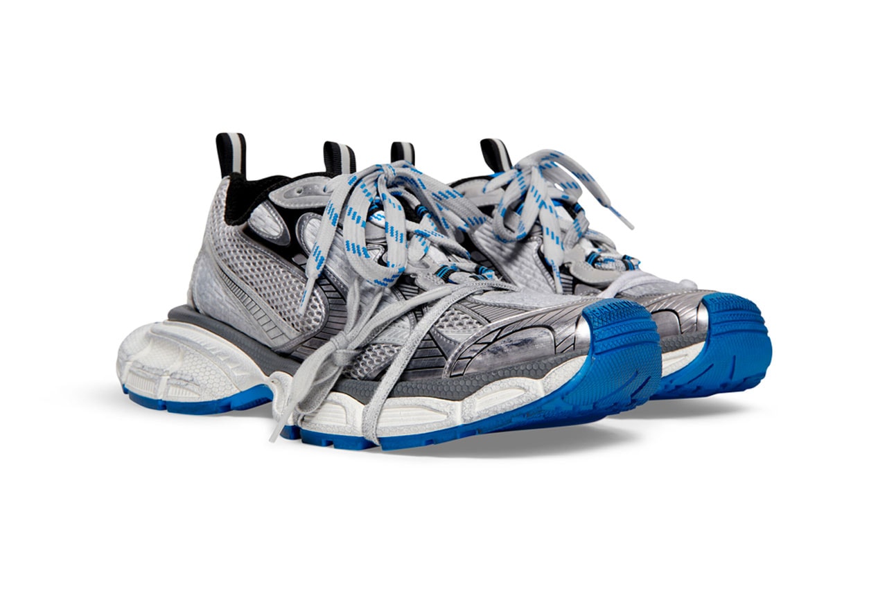 Balenciaga 運動鞋款 3XL Trainers 正式推出最新「無泥」版本藍灰配色