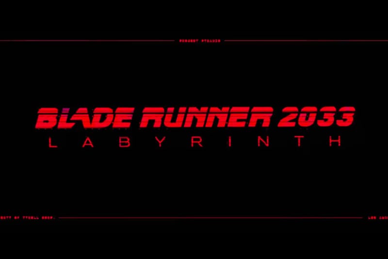 《銀翼殺手》確定推出同電影宇宙之改編游戏《Blade Runner 2033: Labyrinth》