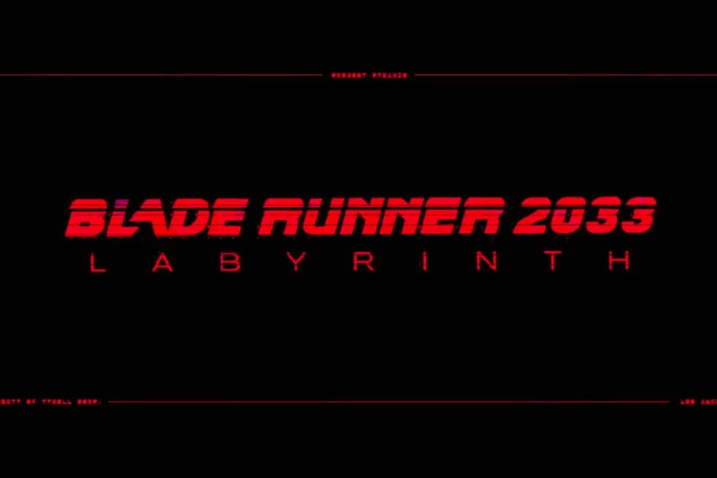 《银翼杀手》确定推出同电影宇宙之改编游戏《Blade Runner 2033: Labyrinth》