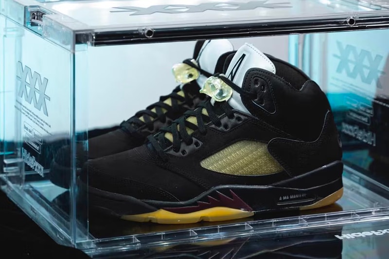 率先近赏 A Ma Maniére x Air Jordan 5 最新联名鞋款「Black」 率先近赏 A Ma Maniére x Air Jordan 5 最新联名鞋款「Black」