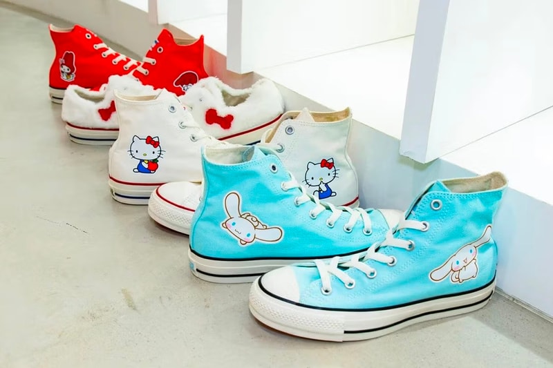 Hello Kitty、大耳狗、美乐蒂上脚!Sanrio x Converse All Star 联名迭代正式登场 Hello Kitty、大耳狗、美乐蒂上脚!Sanrio x Converse All Star 联名迭代正式登场