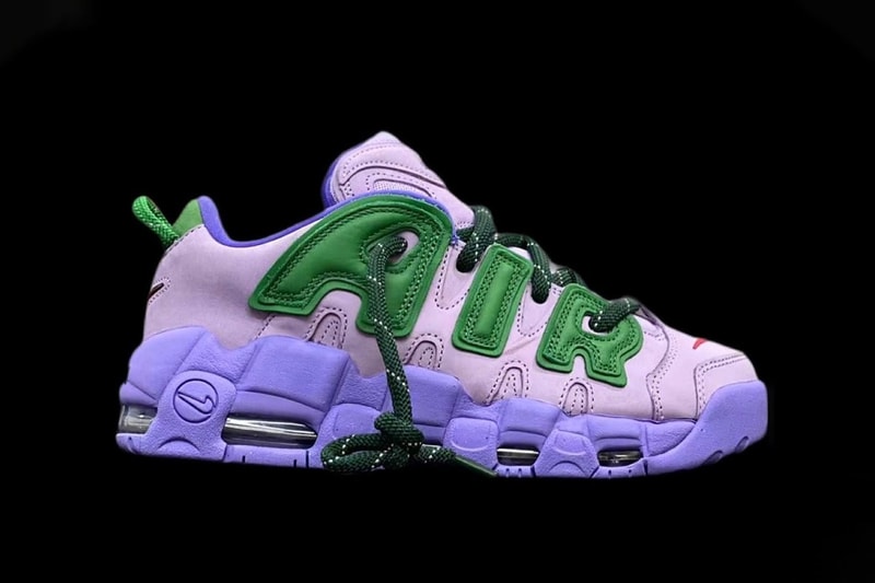 率先近赏 AMBUSH x Nike Air More Uptempo Low 最新配色「Lavender」 率先近赏 AMBUSH x Nike Air More Uptempo Low 最新配色「Lavender」