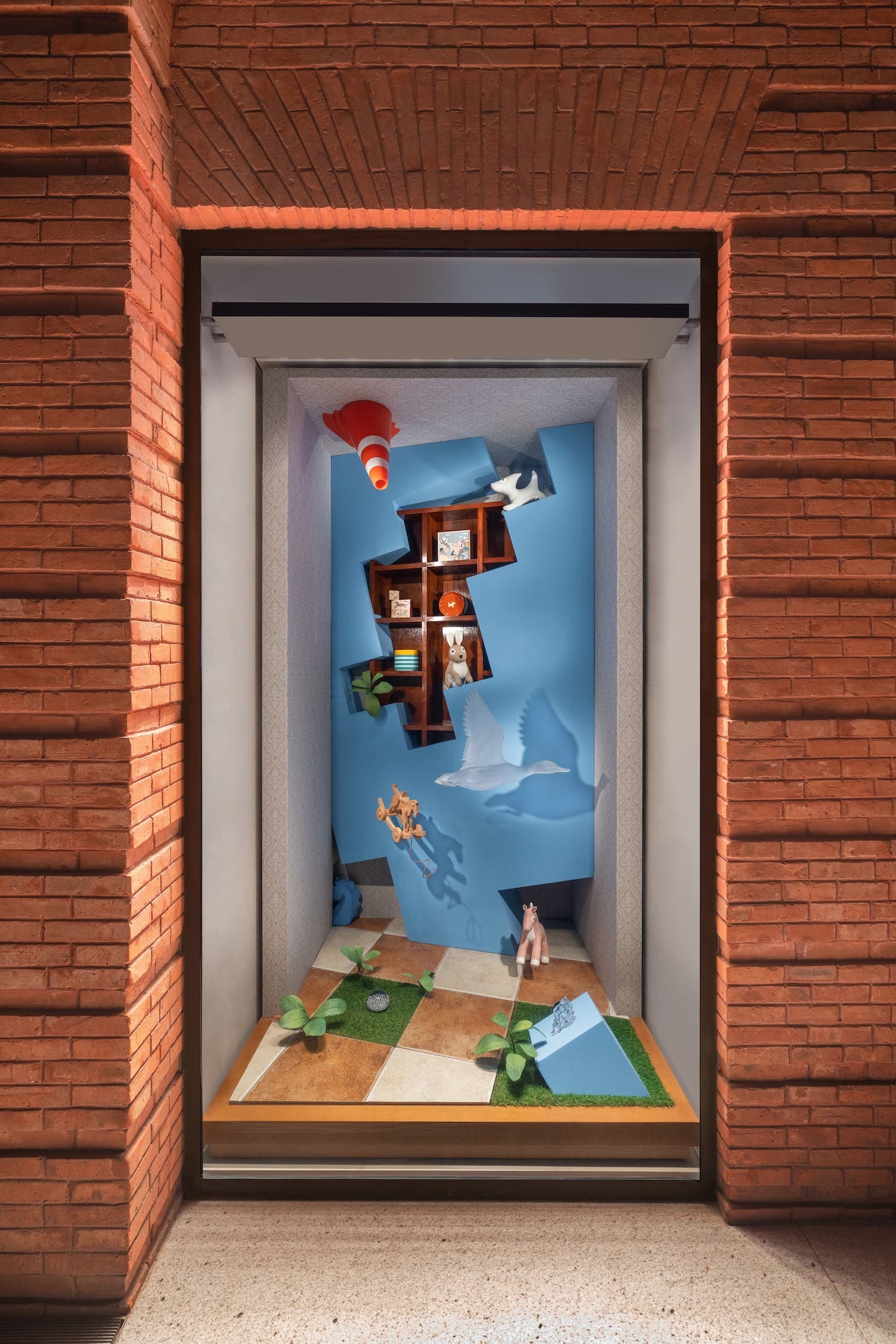 韩国艺术家 Jimin Chae 为上海「爱马仕之家」打造秋季橱窗