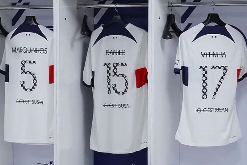 Paris Saint-Germain x PEACEMINUSONE 聯名球衣率先亮相
