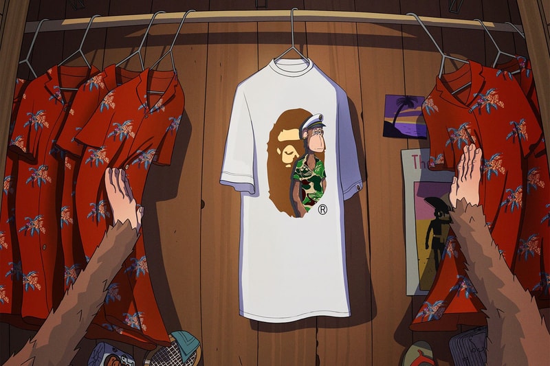 A BATHING APE® 携手 Bored Ape Yacht Club 打造全球合作系列 A BATHING APE® 携手 Bored Ape Yacht Club 打造全球合作系列