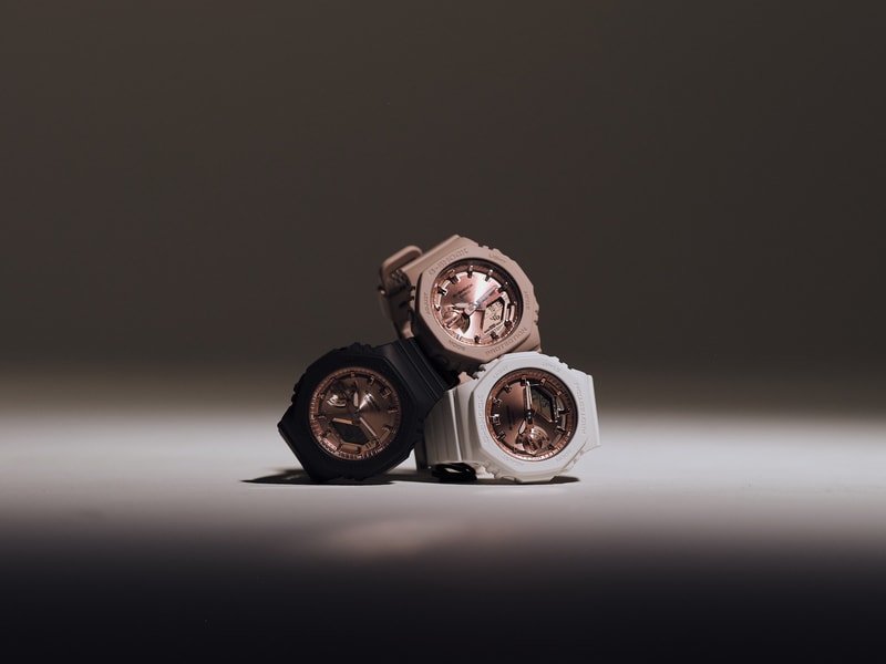 G-SHOCK 推出玫瑰金配色表盘 GMA-S2100MD 系列 G-SHOCK 推出玫瑰金配色表盘 GMA-S2100MD 系列