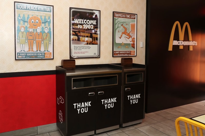 Marvel 携手 McDonald’s 限定还原打造《洛基 Loki》第二季拍摄场景店舖 Marvel 携手 McDonald’s 限定还原打造《洛基 Loki》第二季拍摄场景店舖