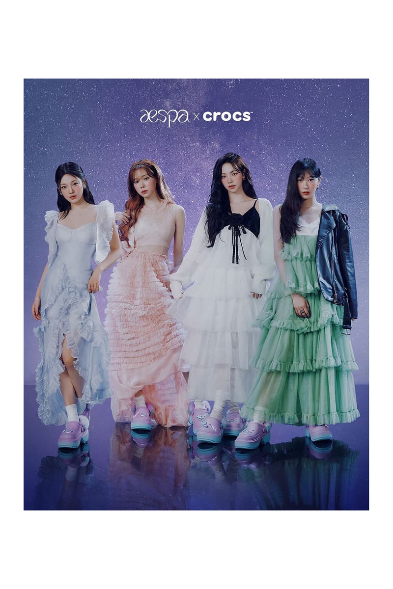 Crocs 攜手 aespa 打造全新聯名鞋款