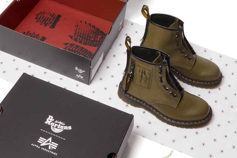 Dr. Martens 携手 Alpha Industries 打造全新联名鞋款