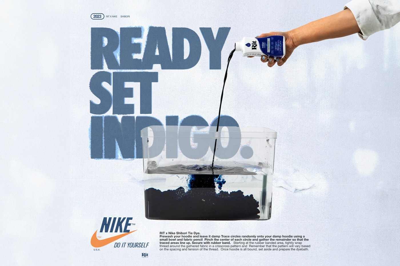 Nike 攜手染色品牌 Rit Dye 打造全新联名紮染套組