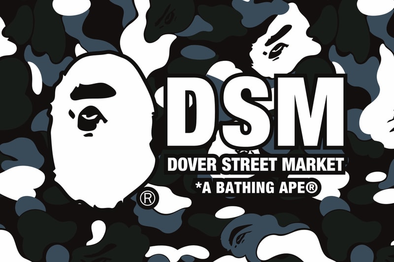 A BATHING APE® × DOVER STREET MARKET 联名独占系列正式登场 A BATHING APE® × DOVER STREET MARKET 联名独占系列正式登场