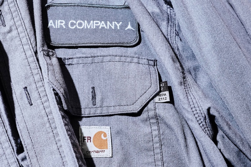 科学单位 Aircompany 曝光饰有 Carhartt Logo 工作服