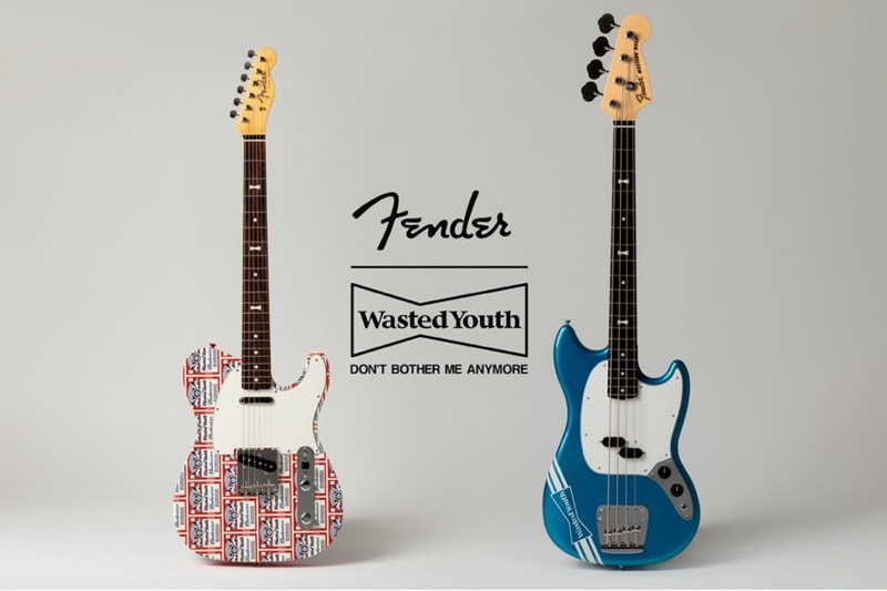 Fender 携手 VERDY 打造 WASTED YOUTH 限定版电吉他及贝斯