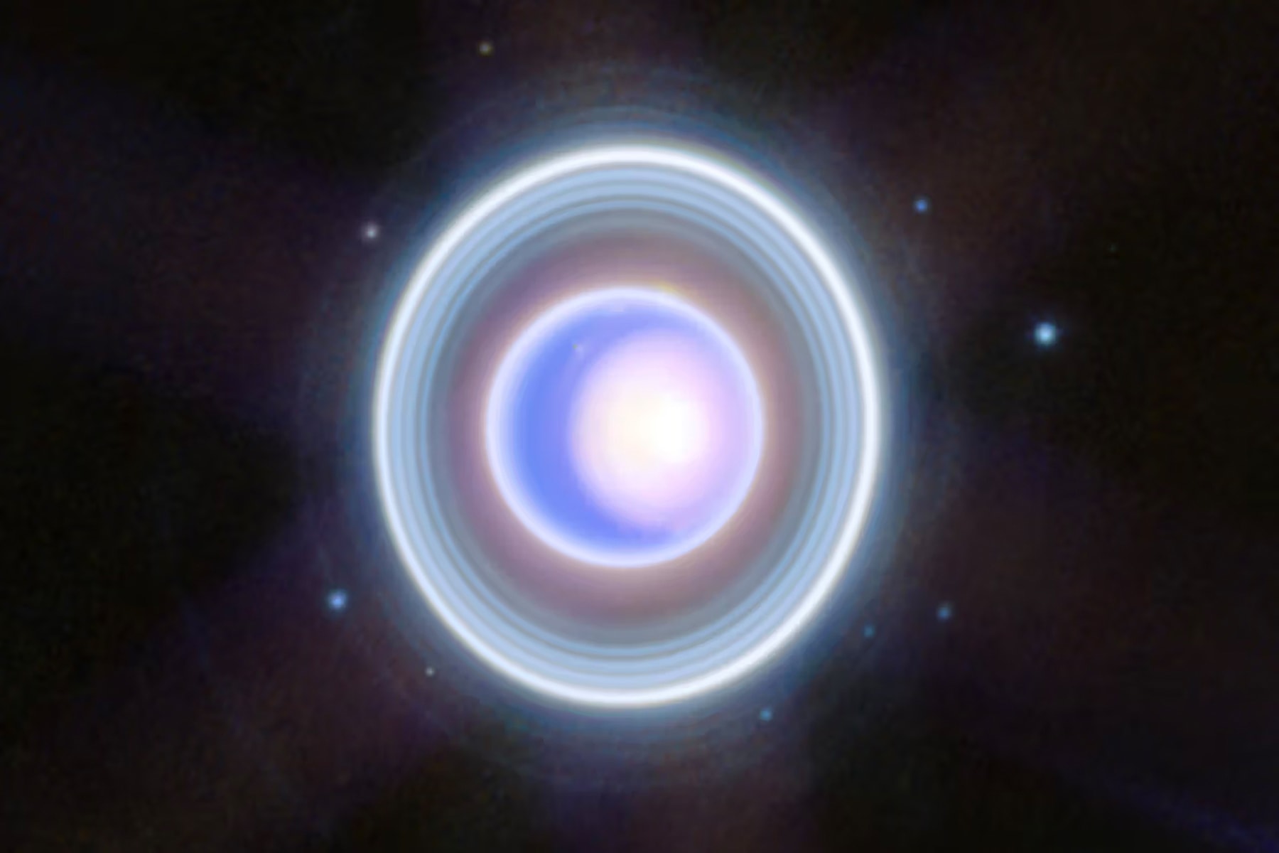 NASA 公開詹姆斯韋伯太空望遠鏡拍攝「天王星」圖像