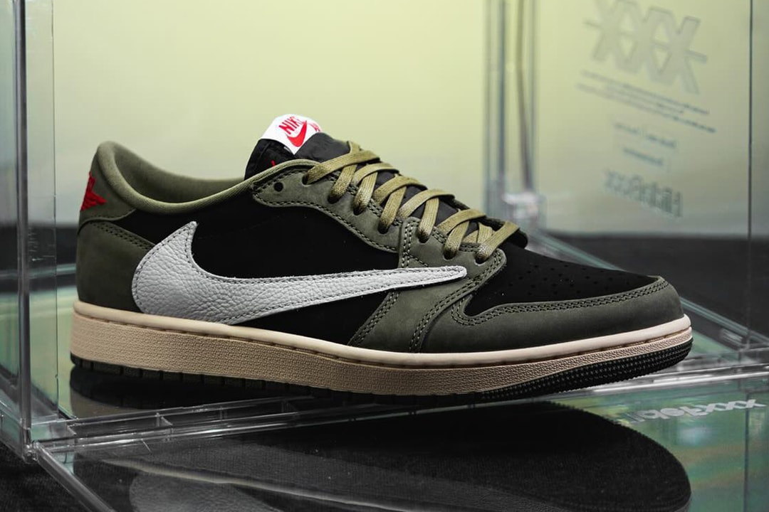 Travis Scott x Air Jordan 1 Low OG 最新联名配色「Black Olive」率先曝光