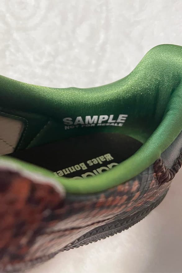 Wales Bonner x adidas Samba 未發售聯名 Sample 鞋款「Python」意外曝光