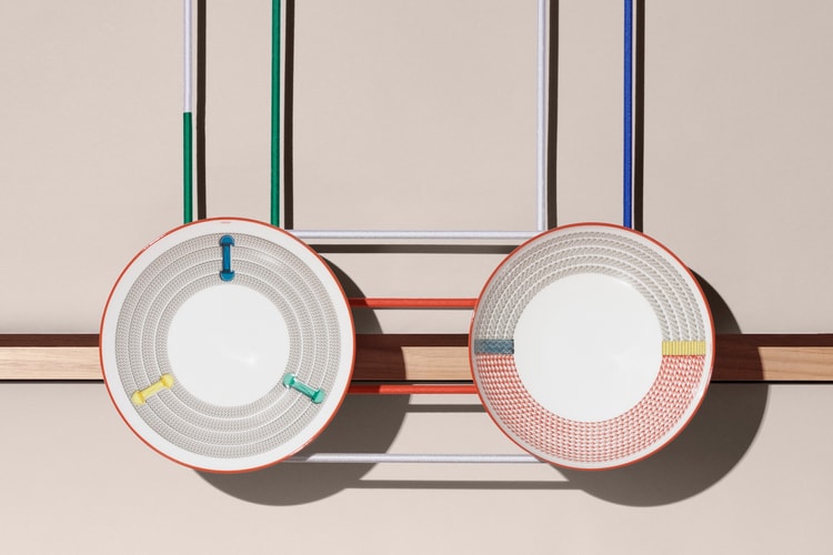 Hermès 推出全新 2024 Tressages équestres 餐瓷系列