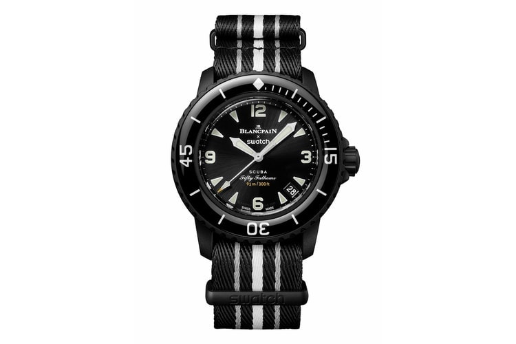 Blancpain x Swatch Bioceramic Scuba Fifty Fathoms 联名新作「OCEAN OF STORMS」登场