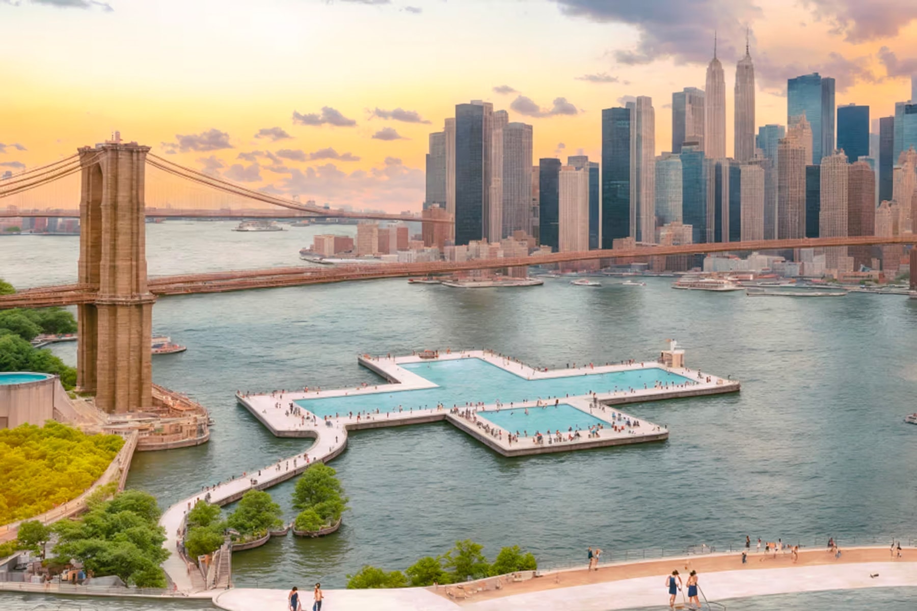 紐約將在東河建造全新漂浮泳池「+POOL」