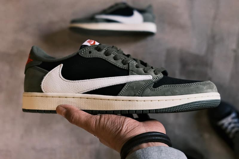 近賞 Travis Scott x Air Jordan 1 Low OG 最新聯名配色「Black Olive」