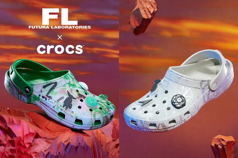 Futura x Crocs Clog 全新联名系列鞋款正式发布 Futura x Crocs Clog 全新联名系列鞋款正式发布