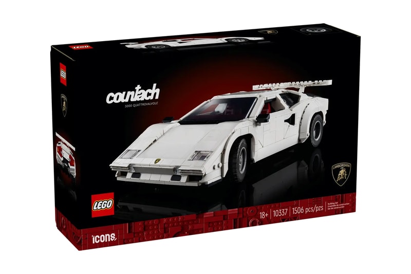 LEGO 推出經典車型 Lamborghini Countach 5000 Quattrovalvole 積木模型