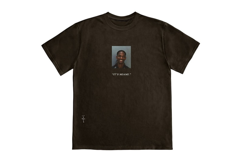 恶趣味!Travis Scott 将自己的拘捕照做成 T-Shirt 贩售 恶趣味!Travis Scott 将自己的拘捕照做成 T-Shirt 贩售