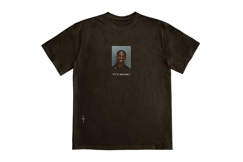 惡趣味！Travis Scott 將自己的拘捕照做成 T-Shirt 販售