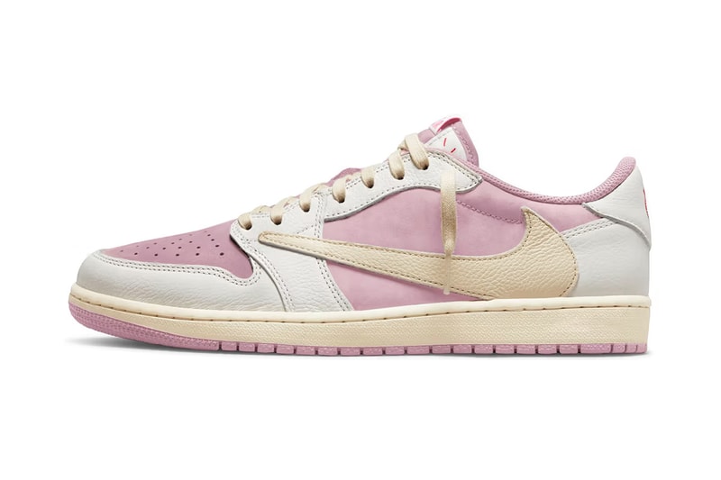 Travis Scott x Air Jordan 1 Low OG 最新联名配色「Shy Pink」率先曝光