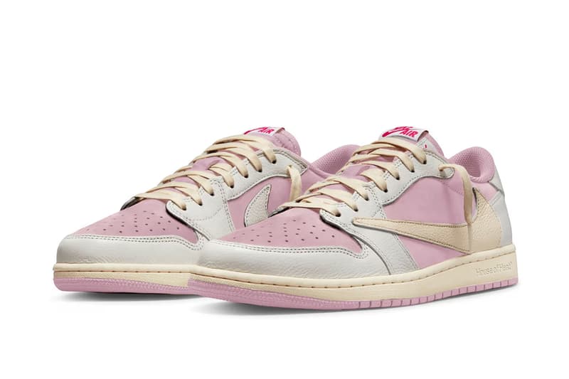 Travis Scott x Air Jordan 1 Low OG 最新聯名配色「Shy Pink」率先曝光