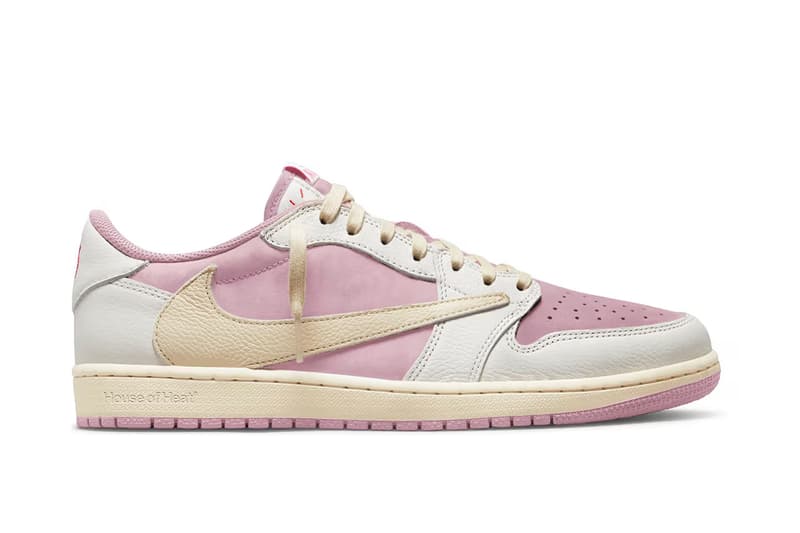 Travis Scott x Air Jordan 1 Low OG 最新聯名配色「Shy Pink」率先曝光