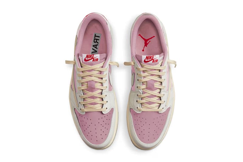 Travis Scott x Air Jordan 1 Low OG 最新聯名配色「Shy Pink」率先曝光