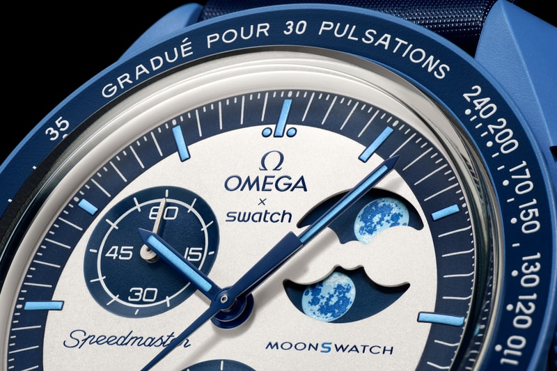 OMEGA x Swatch Bioceramic MoonSwatch 系列新作「MISSION TO THE SUPER BLUE MOONPHASE」登場