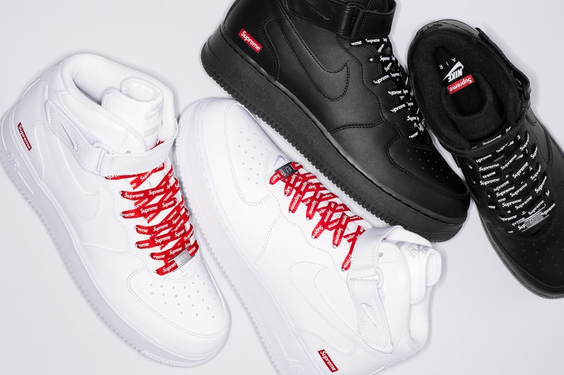 Supreme x Nike Air Force 1 Mid 登场 Supreme x Nike Air Force 1 Mid 登场