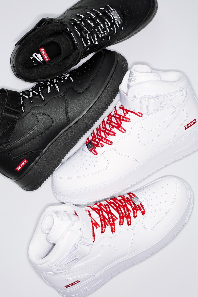 Supreme x Nike Air Force 1 Mid 登场