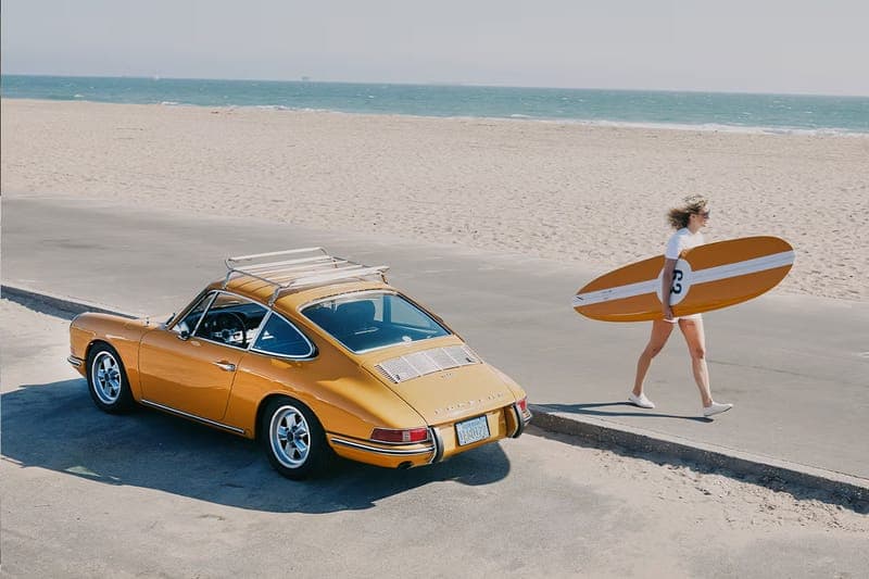 Porsche 攜手 Almond Surfboards 打造手工製作聯名衝浪板