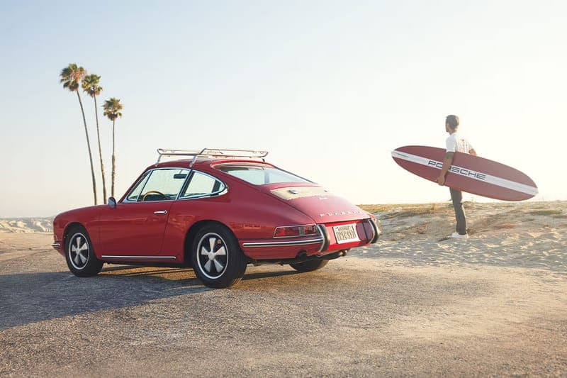 Porsche 攜手 Almond Surfboards 打造手工製作聯名衝浪板