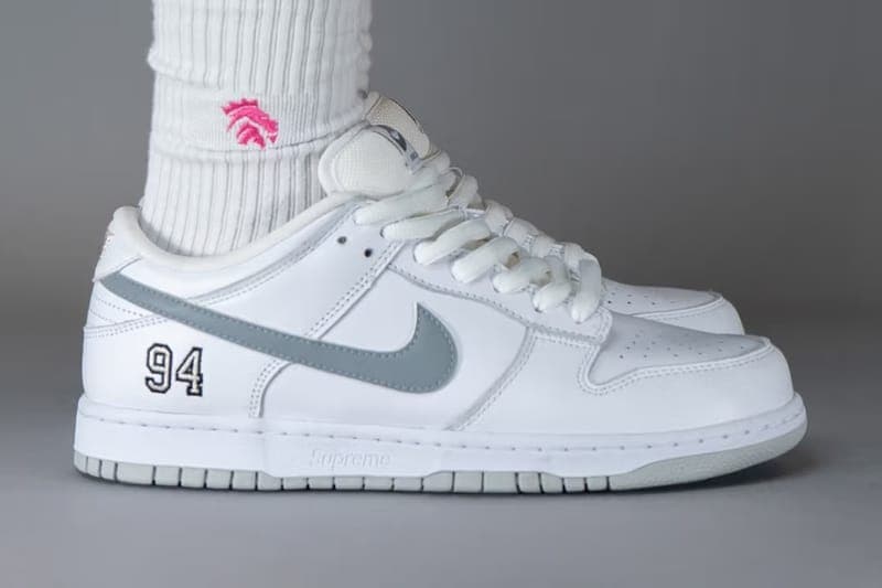 Supreme x Nike SB Dunk Low「White」最新聯名配色率先亮相