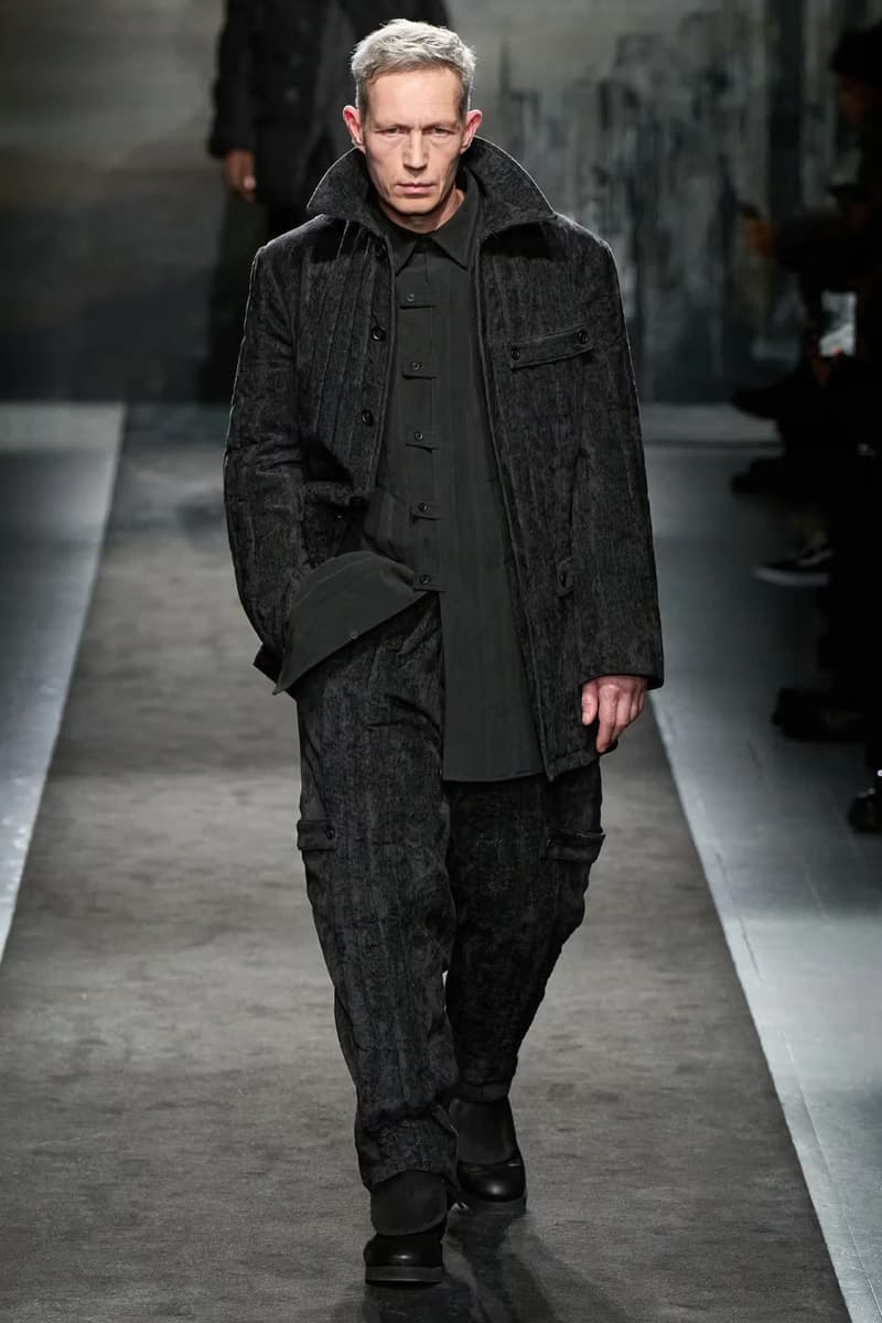 Yohji Yamamoto Pour Homme 2025 秋冬系列大秀登場