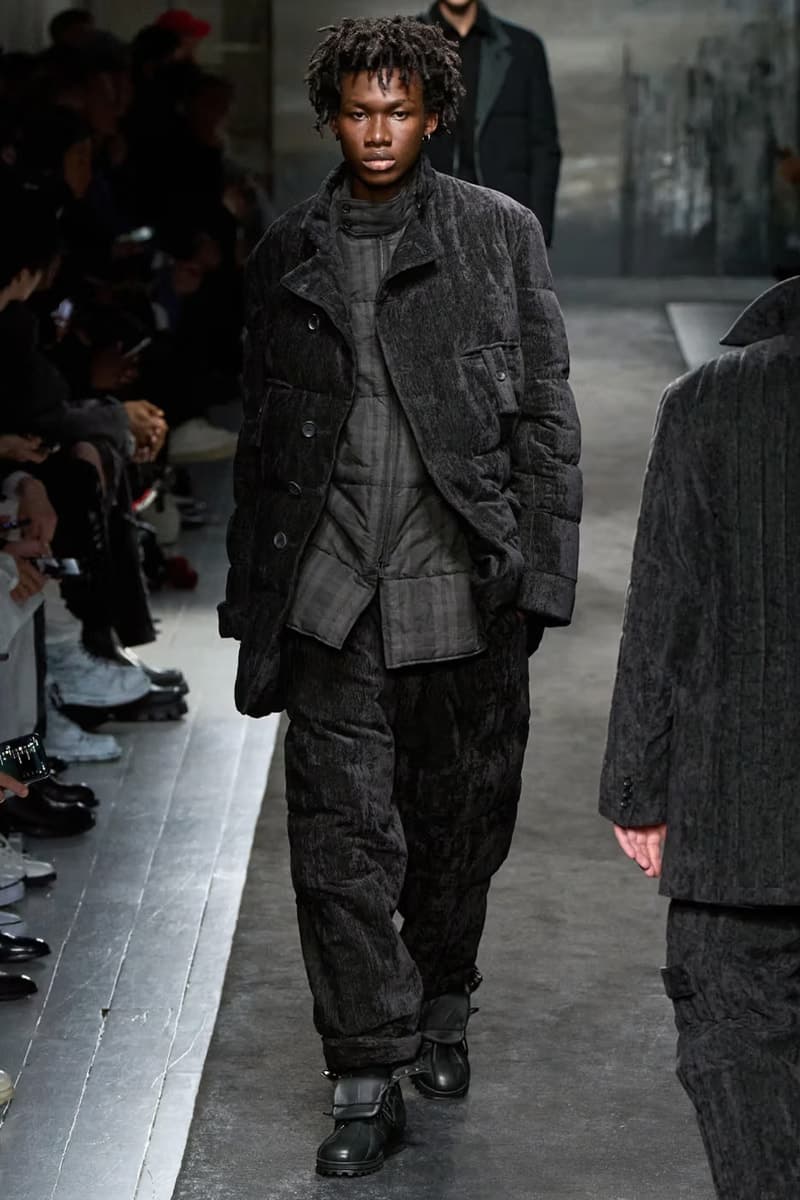 Yohji Yamamoto Pour Homme 2025 秋冬系列大秀登場