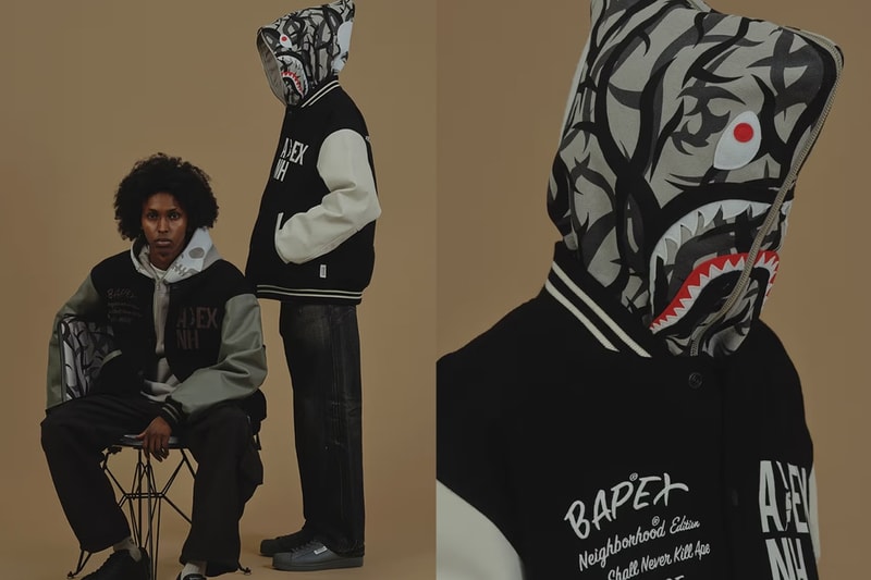 新年重磅!NEIGHBORHOOD x A BATHING APE® 最新联名系列登场 新年重磅!NEIGHBORHOOD x A BATHING APE® 最新联名系列登场