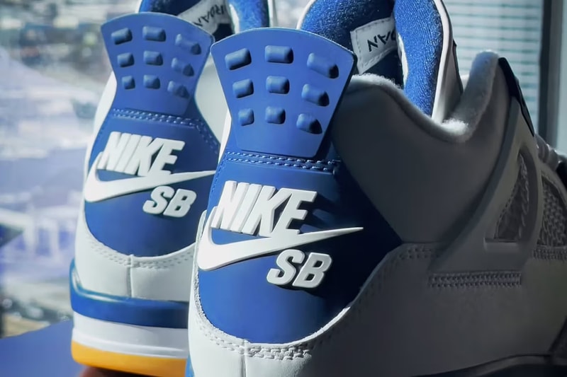 Nike SB x Air Jordan 4 人气联名配色「Navy」全新近赏图辑率先曝光