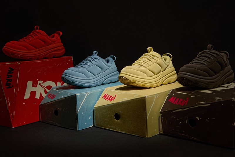 Marni 首度携手 HOKA 共同打造最新联名运动鞋款 Bondi B3LS Marni 首度携手 HOKA 共同打造最新联名运动鞋款 Bondi B3LS