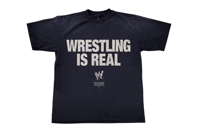 Travis Scott 攜手 WWE 推出全新聯名 T-Shirt「WRESTLING IS REAL」