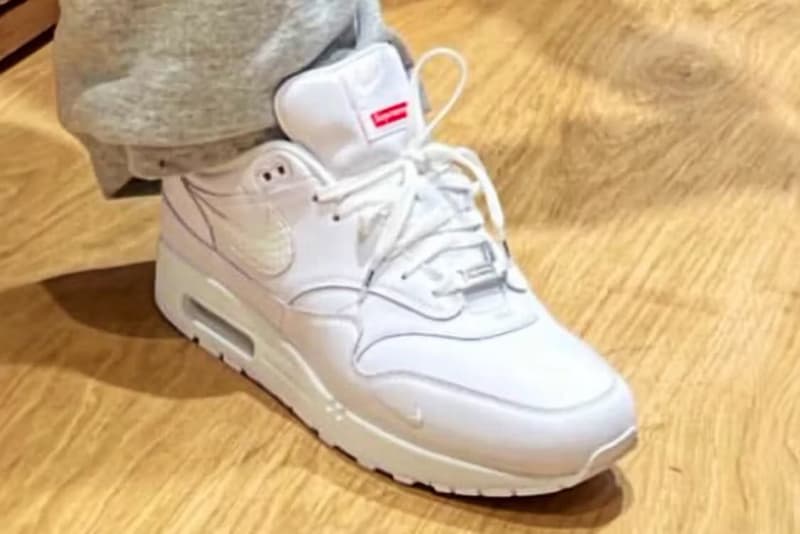 率先預覽 Supreme x Nike Air Max 1 ‘87「White」最新聯名配色