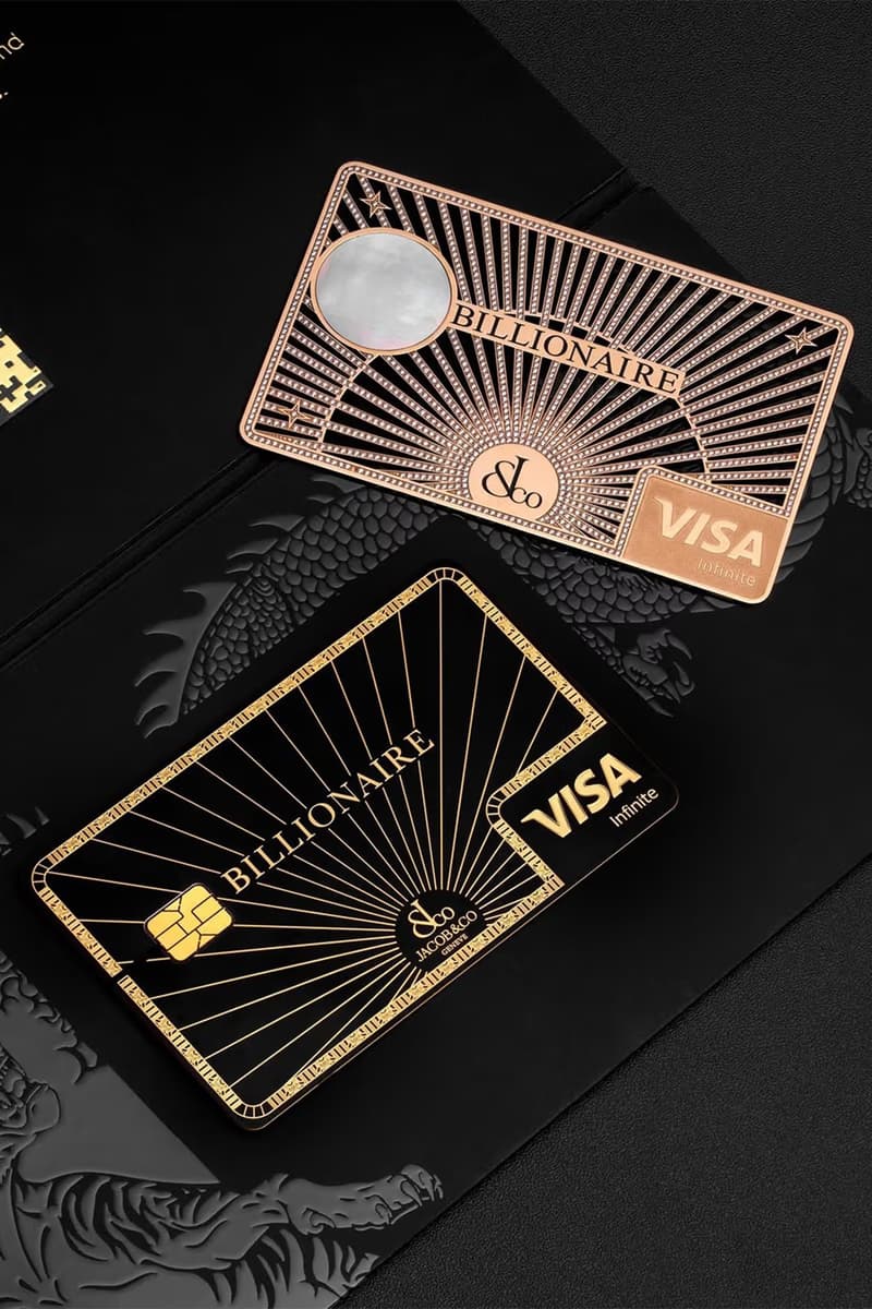 財富象徵,Jacob & Co. 限量 150 張「Billionaire」聯名珠寶信用卡登場