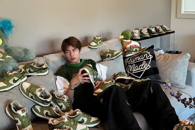 堀米雄斗亲着 Nike SB 最新联名鞋款 SB Dunk Low「Matcha」