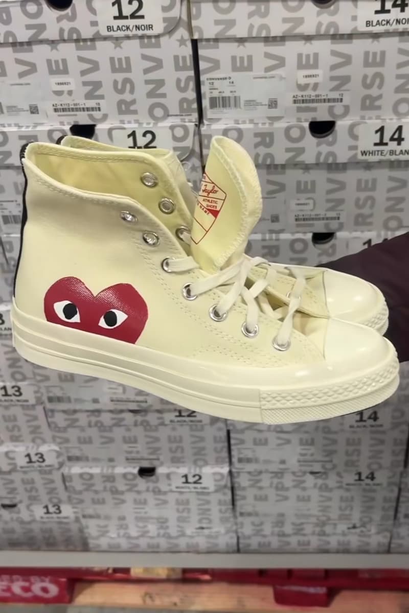 Costco 開賣 COMME des GARÇONS PLAY x Converse Chuck Taylor 聯名鞋款?
