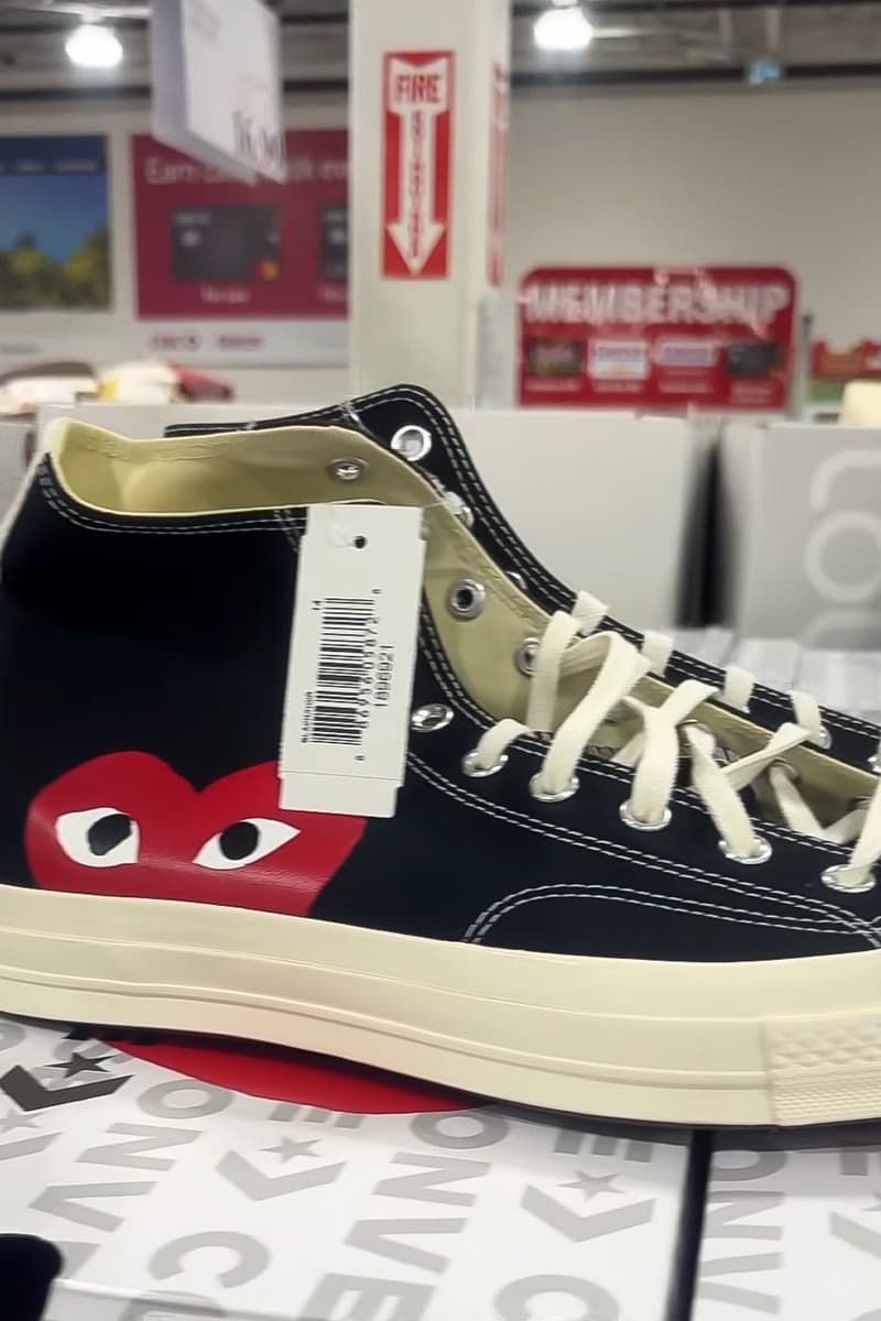 Costco 開賣 COMME des GARÇONS PLAY x Converse Chuck Taylor 聯名鞋款?