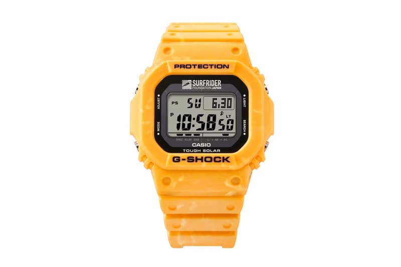 G-SHOCK 攜手日本衝浪者基金會推出联名手錶 G-5600SRF-9